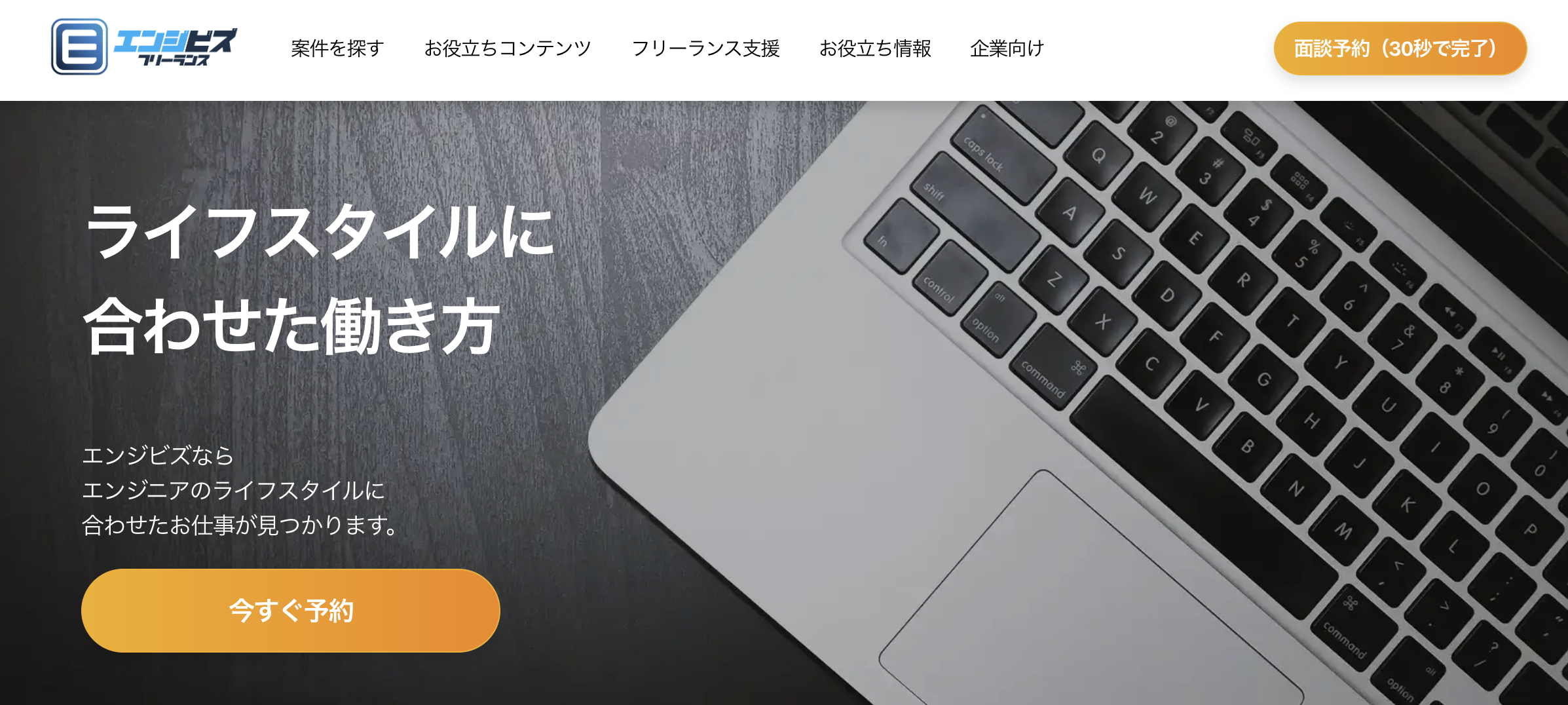 エンジビズ 서비스 화면